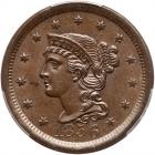 1856 N-10 R1 Upright 5 PCGS graded MS63 Brown