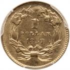 1857 $1 Gold Indian PCGS AU55 - 2