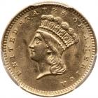 1861 $1 Gold Indian PCGS MS61