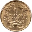 1873 $1 Gold Indian. Open 3 PCGS MS62 - 2