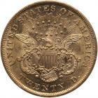 1873 $20 Liberty. Open 3 NGC AU58 - 2