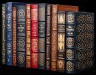 Group of 11 Near Mint Editions by Easton Press, Including Plato, Homer, Sophocles, Aristophanes, Aesop, Confucius, Francis Bacon