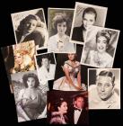 Outstanding Collection of 90+ Signed Photos by Hollywood Legends: Hayworth, DeHavilland, Taylor, Fontaine, Colbert, Crawford and