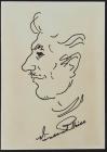 Vincent Price: Large, Hand Drawn Self-Caricature Signed by One of the Most Enduring Stars of Horror