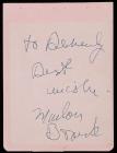 Marlon Brando: Rare Inscribed and Signed Autograph Leaf Authenticated by James Spence