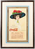 Coca-Cola Antique 1911 Calendar "The Coca-Cola Girl", Illustrated by Hamilton King