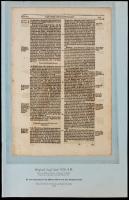 Original Leaf From Foxe's Book of Martyrs, London, 1626.