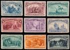 1893, 1c-50c Columbian, 9 Different (Sc 230//40)