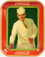 Coca-Cola Serving Tray: "Soda Jerk", Antique Original Issued 1927, Very Fine Condition.