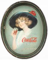 Coca-Cola: Antique Large Oval Serving Tray "The Hamilton King Girl", 1913