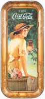 Coca-Cola Serving Tray: "Elaine" Long Rectangular Tray, 1916, Fine