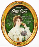 Coca-Cola Serving Tray: Scarce "Juanita" Oval Tray From Popular Sheet Music and Song, 1906