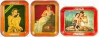 Coca-Cola: Three (3) Serving Trays, 1930, 1934 and 1936