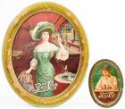 Pepsi-Cola: Gibson Girl Serving Tray in Excellent Condition, Niagara, Buffalo and Tip Tray