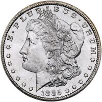 1885-CC Morgan $1 PCGS MS63