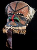 Kuba, Bwoom Royal Helmet Mask from the Democratic Republic of Congo, Mid 20th Century