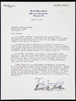 (U.S. Senate History) Mike Mansfield and Everett M. Dirksen Write A Caring Letter to Their Colleague Jennings Randolph