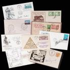 11 Signed Commemorative Covers By Explorers: Rare 1931 Admiral Richard Byrd, Sir Edmund Hillary, Jacques Cousteau, Junko Tabei &