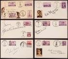 14 Scarce Autographs On Covers Dated 1936: Norma Shearer, George Burns & Gracie Allen, Merle Oberon, Dolores Del Rio WITH A TWIS