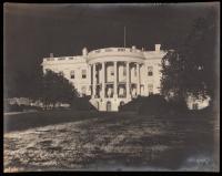 (White House) Beautiful Night View of the White House, by Noted Washington Photographer C.O. Buckingham, c. 1930