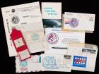 Apollo 15: Controversial Dave Scott/KSC Cover, Original Apollo 15 Press Kit, VIP Launch Badge, Recovery Crew Signed Cover and Mo