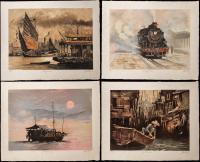 John Kelly. "The China Suite" Folio of 5 Signed, Numbered Impressions on Japon Paper