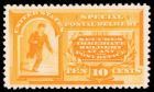 1893, 10c orange Special Delivery (l.h., PSE cert VF-80) (Sc E3)