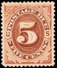 1879, 5c brown Postage Due (Sc J4)