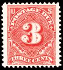 1910, 3c deep claret Postage Due (Sc J47)