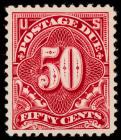 1912, 50c deep claret Postage Due (Sc J50)