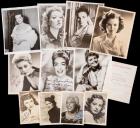 Superb Collection of 81 Autographed Photos by Legendary Actresses of Film and Television