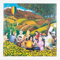 Guy Buffet. "Napa Valley Mustard Festival" Limited Edition Serigraph