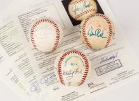 Three Multi-Signed Baseballs: Team Balls 1967 Yankees, 1973 Cincinnati Reds (NL West Champions) and MLB Hall of Famers