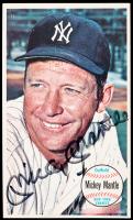 Mickey Mantle Signed 1964 Topps "Giant" Trading Card #25, Superior Condition and Very Prized, JSA Certification