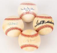 Four (4) Baseball Hall of Famers: Yogi Berra, Ted Williams, Stan Musial and Duke Snider