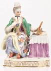 Meissen Porcelain: Lady at Vanity Table, A Favorite of Meissen Collectors in Superior Condition, 20th Century