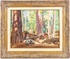 A.G. Rider: Acclaimed Mid-Century California Impressionist. California Redwoods