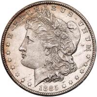 1885-CC Morgan $1 PCGS MS63