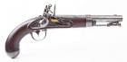 A Good Antique U.S. Military Model 1836 Flintlock Service Pistol by, "A. WATERS, MILBURRY, MS. 1838".