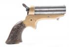 American 4-Shot Breech-Loading SHARPS Pepperbox Pistol. SN#31228 Made circa. 1859-1874.