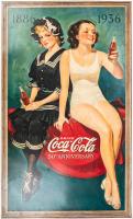 Coca-Cola: Extremely Rare, Original, 50th Anniversary Poster 1886-1936, Recently Conservation Backed and Restored on Linen