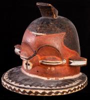 Outstanding Giphogo Carved Wood Mask, Eastern Pende, West Kasai, Congo, Middle 20th Century