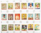 Seventeen (17) 1933 Goudey Baseball Cards and Two (2) 1934 Goudey Cards. Collection Includes Jimmy Fox (2), Hack Wilson, Lefty G