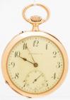 14K Yellow Gold H. Moser & Cie, "QualitÃ© Mole" Open Face Pocket Watch