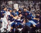 New York Mets: 1986 World Champion Oversized Team Signed Photo Celebrating Their Win Over The Red Sox, Authenticated by JSA.