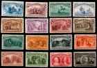 1893, Columbians, 1c to $5 complete (Sc 230-245)