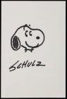 Charles Schulz: Original Ink Sketch of Snoopy, Signed