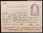 Austria, July 1928 Rocket V2 Test Flight, Flown Souvenir Letter Sheet, E-Z 3C1