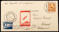 Austria, April 11, 1932 Berndorf Rocket Flown Cover, E-Z 12C1a, Only 14 Flown