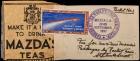 India, Sept. 22, 1937 Behala Rocket Train Carried Tea Packet, E-Z
31C Variety